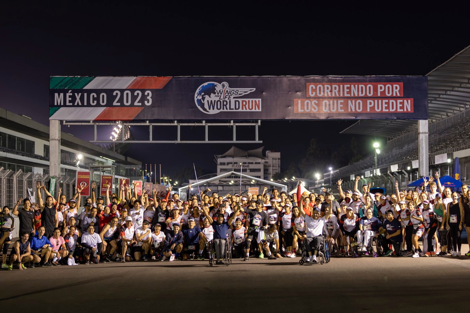 Salida masiva de carrera solidaria de running